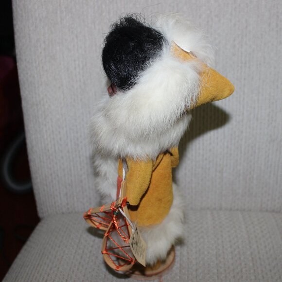 3/$77❤️Inuit Indien Art Eskimo doll real fur suede sleeping eyes St-Tite Quebec - Picture 4 of 13